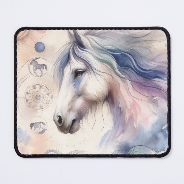 Item preview, Spiritual Swirls Equine Portrait designed and sold by Vlark555.