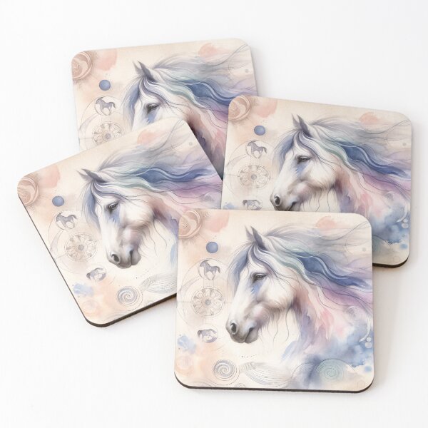 Item preview, Spiritual Swirls Equine Portrait designed and sold by Vlark555.