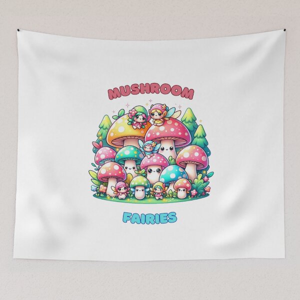 Item preview, "Enchanted Shroomlings" - Whimsical Mushroom Fairies designed and sold by creativechaster.