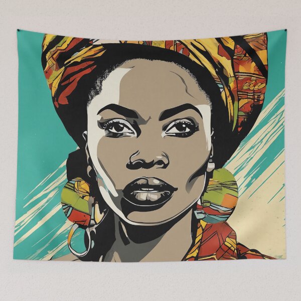 Item preview, Zuri Pop Art Portrait designed and sold by Yzakreativ.