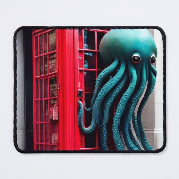 Item preview, Telephone booth with an octopus designed and sold by m-y-A-I-A-R-T-.