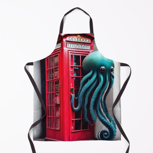 Item preview, Telephone booth with an octopus designed and sold by M-Y-A-R-T-.