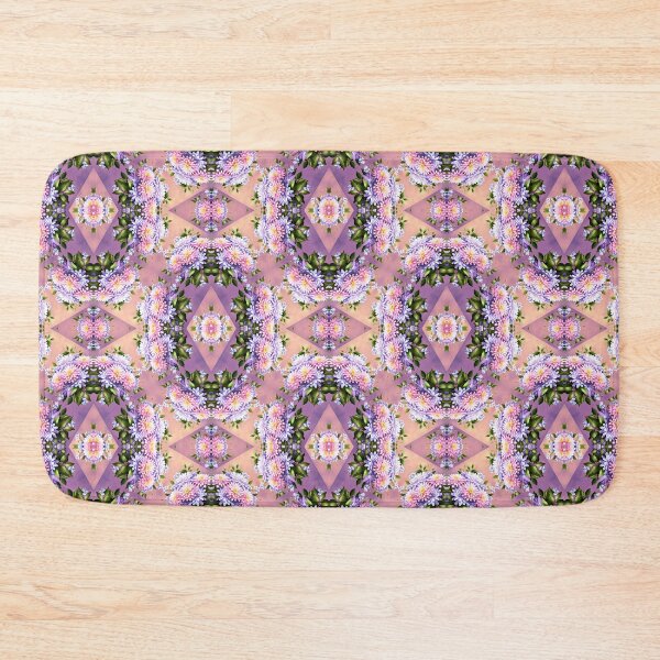 Item preview, Painting of Pink and Lilac Aster Flowers Seamless Pattern designed and sold by Petalandfur.