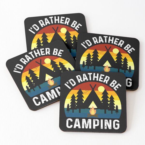 Item preview, Id Rather Be Camping - Outdoor Forest Nature Adventure  designed and sold by Sunserize Designs.