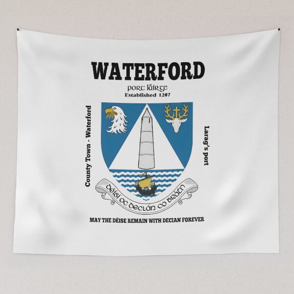 Item preview, Irish County Waterford Ireland Crest, Translation & More designed and sold by REAL IRISH GIFTS.