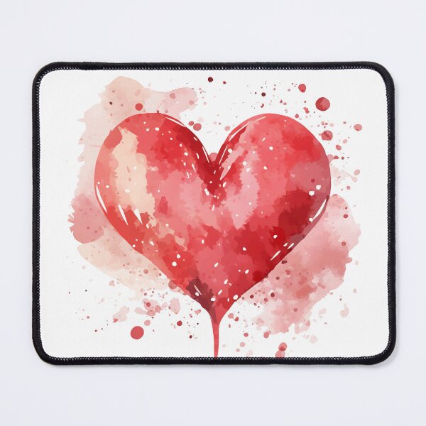 Item preview, Heart in Red Watercolor designed and sold by Cute-and-Co.