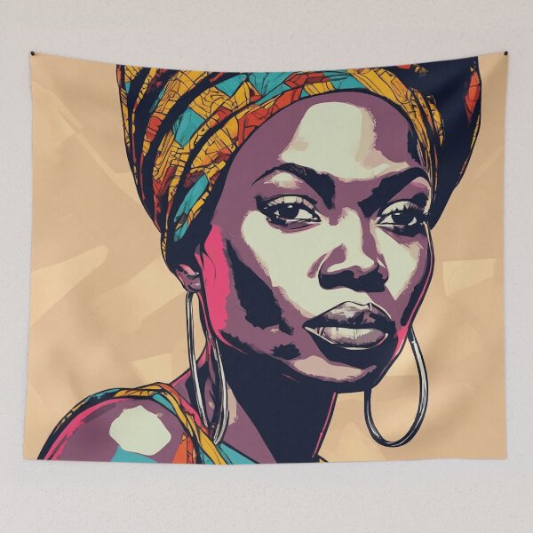 Item preview, Sanaa Pop Art Portrait designed and sold by Yzakreativ.