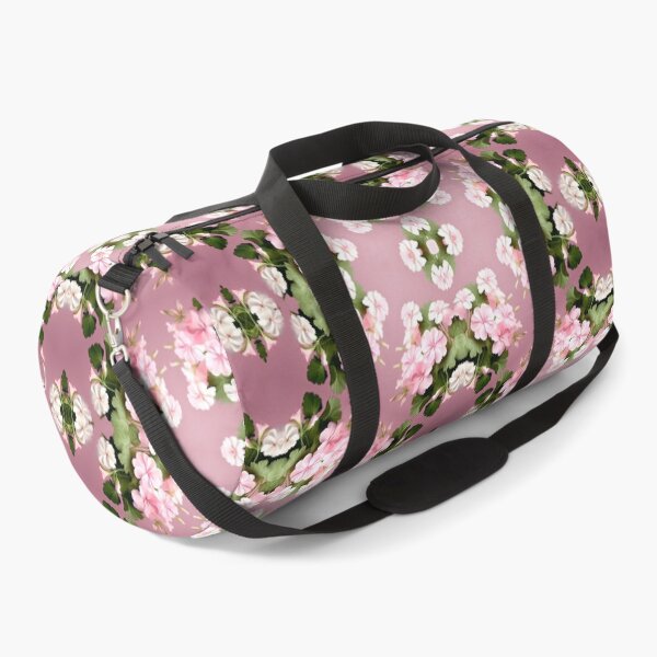 Item preview, Painting of Pink and White Geranium Flowers Seamless Pattern designed and sold by Petalandfur.