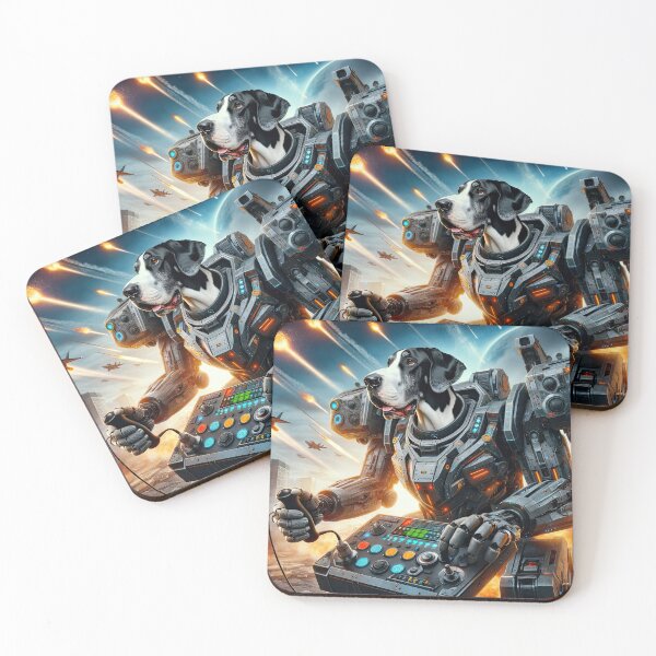 Item preview, Great Dane Mech Warrior designed and sold by digital-savant.
