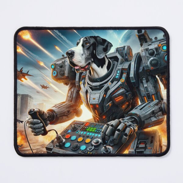 Item preview, Great Dane Mech Warrior designed and sold by digital-savant.