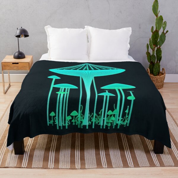 Item preview, Glowing Mushrooms designed and sold by bluepawprint.