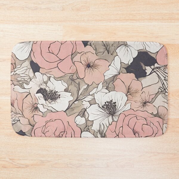 Item preview, Vintage flowers market place design designed and sold by photoartdesin.