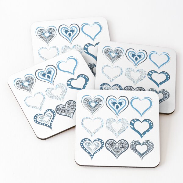 Item preview, Love in Blue Tones designed and sold by Cute-and-Co.
