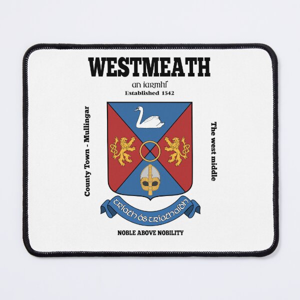 Item preview, Irish County Westmeath Ireland Crest, Translation & More designed and sold by REAL IRISH GIFTS.