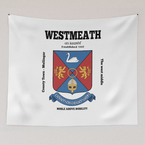 Item preview, Irish County Westmeath Ireland Crest, Translation & More designed and sold by REAL IRISH GIFTS.