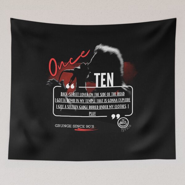 Item preview, Once Track Lyrics - FAN Alive Grunge 90s nostalgia - Best Lyrics Series designed and sold by fleive.