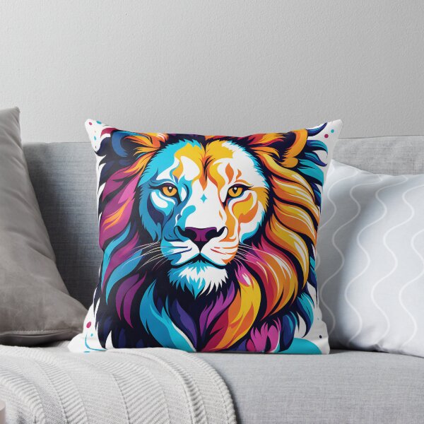 Item preview, A psychedelic design with a lion designed and sold by Moonshua.