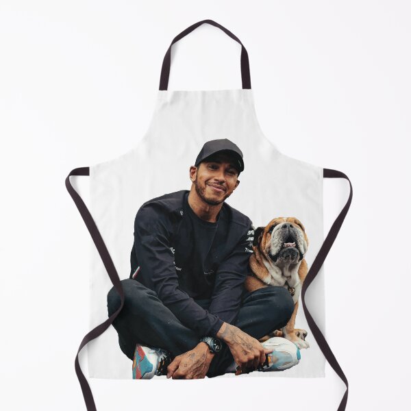 Item preview, Lewis Hamilton F1 Driver with his Dog Roscoe Hamilton George F1 designed and sold by FormulaGTee1.
