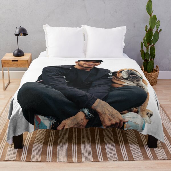 Item preview, Lewis Hamilton F1 Driver with his Dog Roscoe Hamilton George F1 designed and sold by FormulaGTee1.