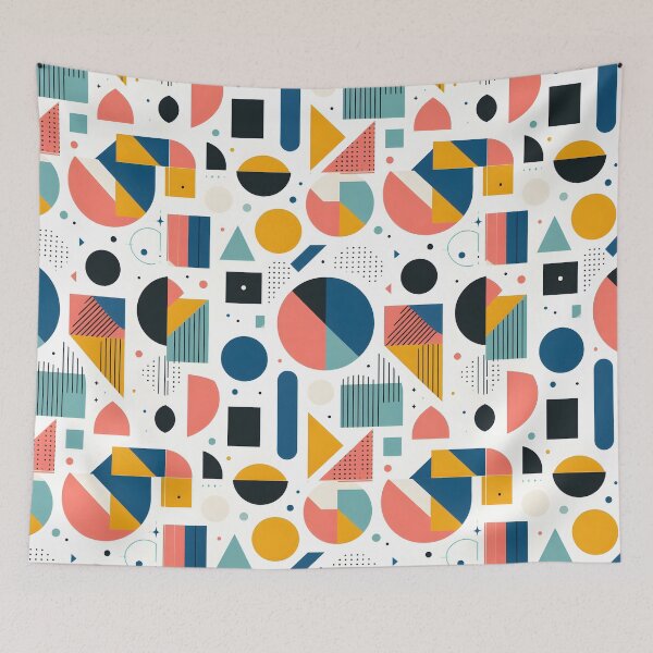 Item preview, 80s inspired geometric pattern  designed and sold by Yislaaik Digital Marketing.