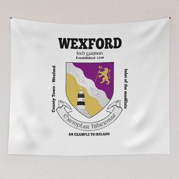 Item preview, Irish County Wexford Ireland Crest, Translation & More designed and sold by REAL IRISH GIFTS.