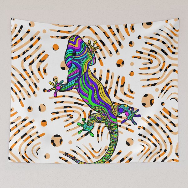 Item preview, Abstract image of a lizard on a white background designed and sold by SweetRossel.