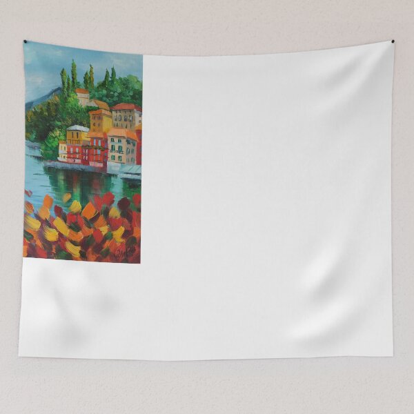 Item preview,  Lake Como Oil Painting Varenna designed and sold by NatalyMak.