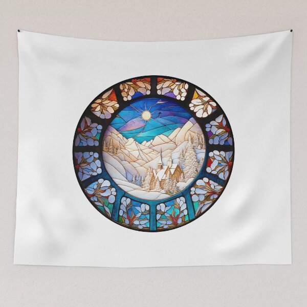 Item preview, Stained Glass Christmas Windows designed and sold by witch-night.