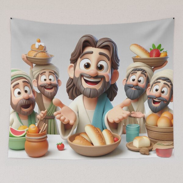 Item preview, Multiplication of loaves and fishes designed and sold by wendelrobert89.