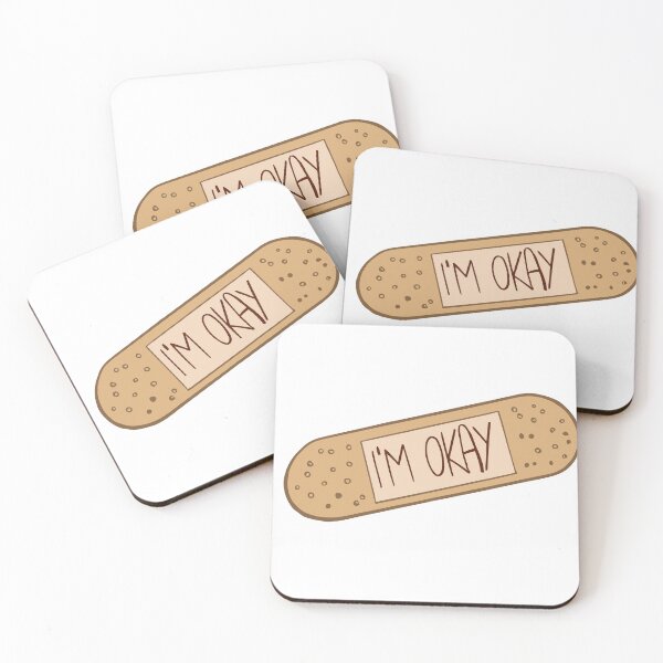 Item preview, I'm ok funny plaster Sticker, I'm ok plaster, Love plaster, bandages adorable cartoon first aid kit it will be ok Sticker. designed and sold by Robert-bh.