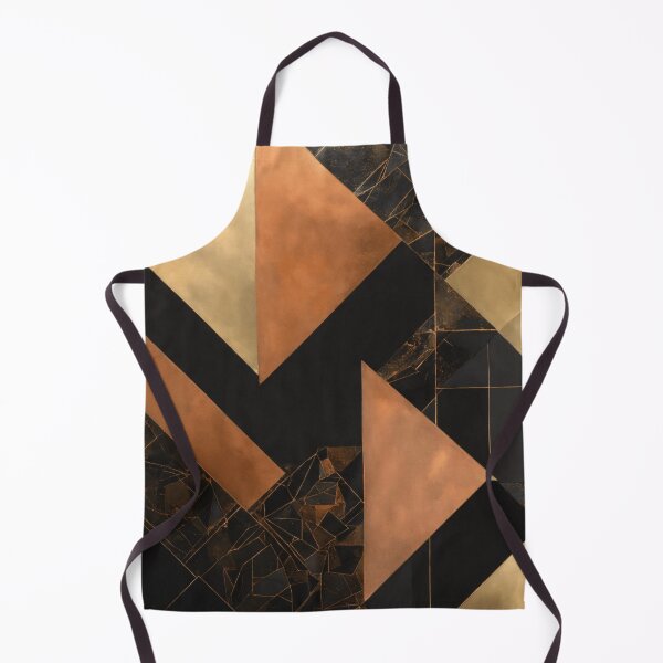 Item preview, Opulent Geometry: Black, Gold, and Copper Luxurious Painting designed and sold by asbno19.