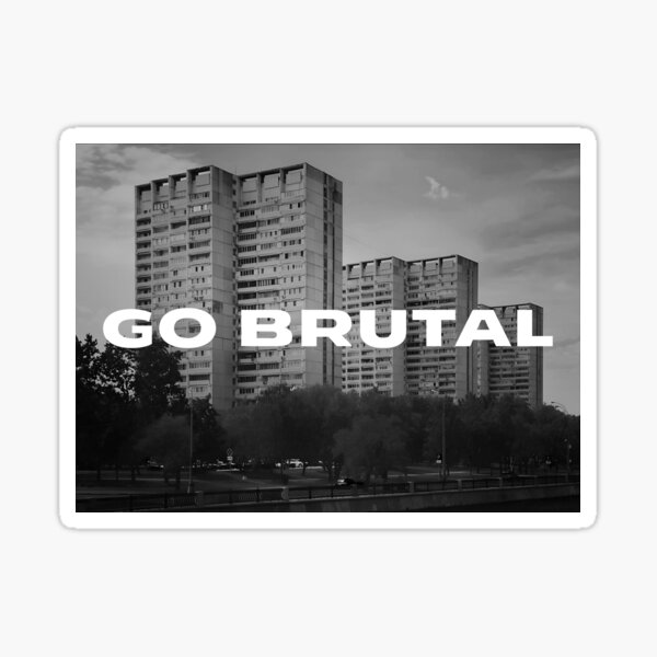 Item preview, brutalism. go brutal.  designed and sold by lilsnakeshop.