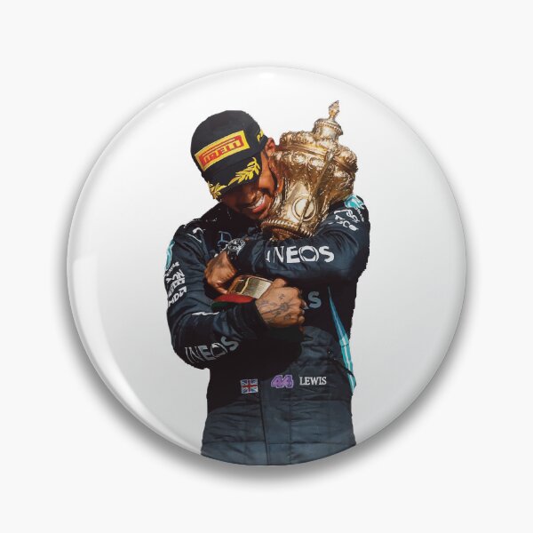 Item preview, Lewis Hamilton F1 Driver with his British GP Trophy George F1 designed and sold by FormulaGTee1.