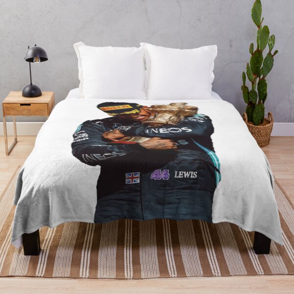 Item preview, Lewis Hamilton F1 Driver with his British GP Trophy George F1 designed and sold by FormulaGTee1.