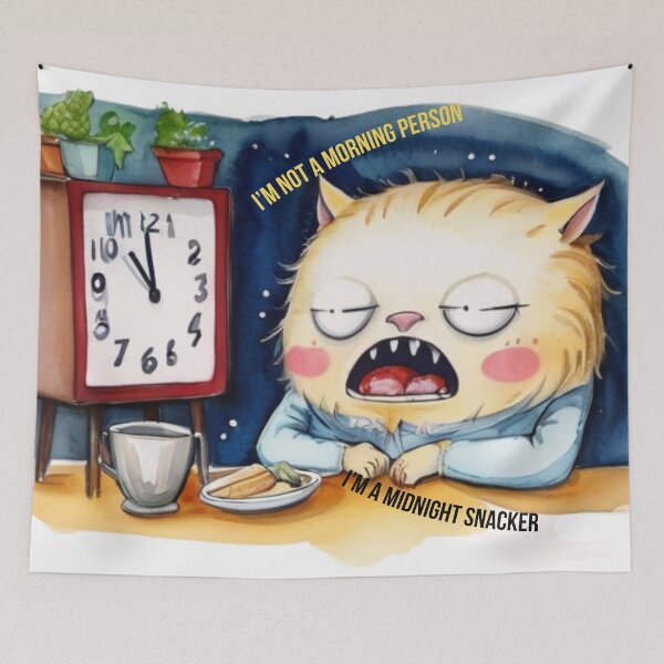 Item preview, I'm not a morning person,I'm a midnight Snacker designed and sold by Frame of Mind .