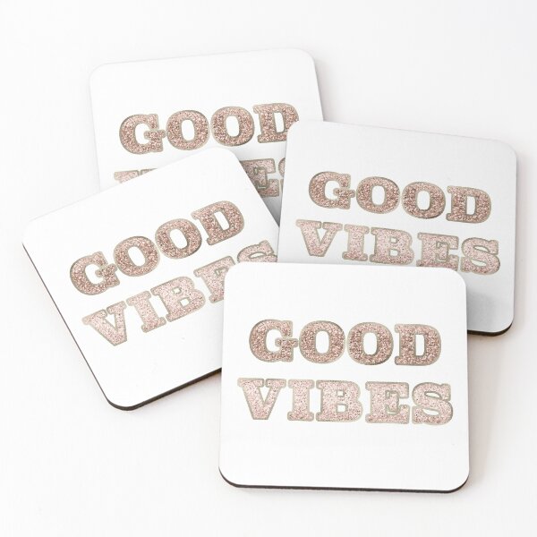 Item preview, Good vibes - rose gold glitter designed and sold by RoseAesthetic.