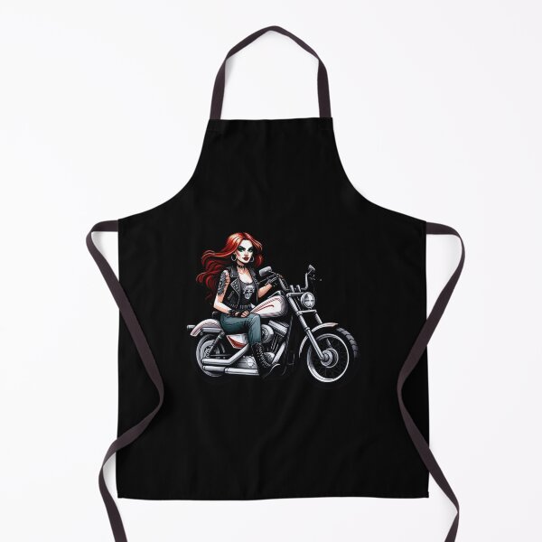 Item preview, Hog Rider Rockstar Girlfriend Motorcycle Biker Cute Gift designed and sold by Saltycrowshop.