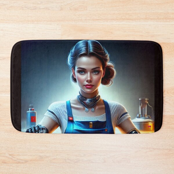 Item preview, Cooking, Half Robot, Half Human Woman designed and sold by vuslatmedia.