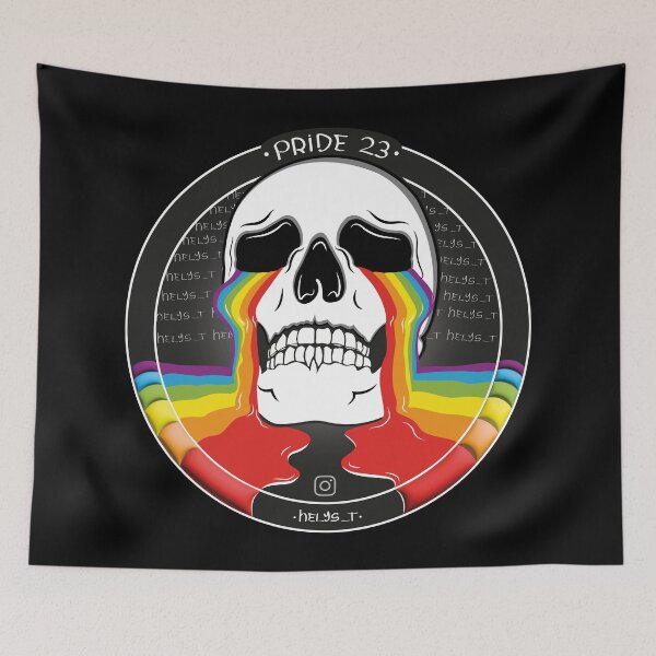 Item preview, GayPride skull designed and sold by helysTart.