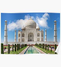Taj Mahal north side. Poster
