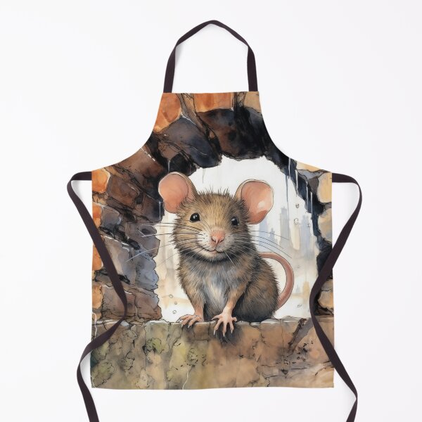 Item preview, little cute rat pet rat drawing illustration designed and sold by WallyPink.
