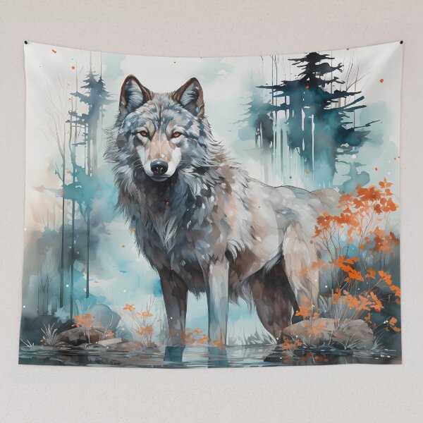 Item preview, Wolves in the Forest: Unique Digital Art designed and sold by Artedig.