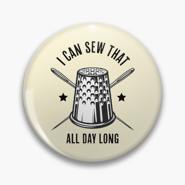 Item preview, I Can Sew That All Day Long Thimble & Needles designed and sold by Karen Buscemi.