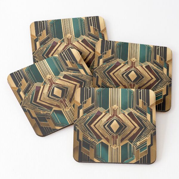 Item preview,  Deco Hexagon: Artistic Elegance in Geometric Symmetry designed and sold by asbno19.