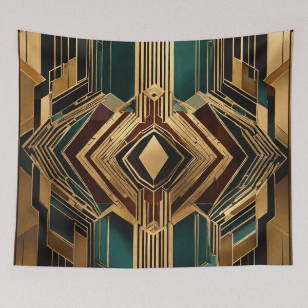 Item preview,  Deco Hexagon: Artistic Elegance in Geometric Symmetry designed and sold by asbno19.