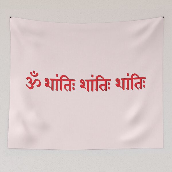 Item preview, om shanti mantra designed and sold by hutofdesigns.
