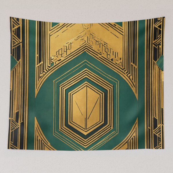 Item preview, Deco Hexagon: Artistic Elegance in Geometric Symmetry designed and sold by asbno19.