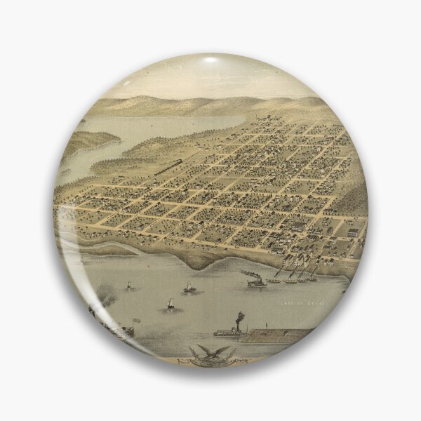 Item preview, Hudson, Wisconsin (1870) designed and sold by allhistory.