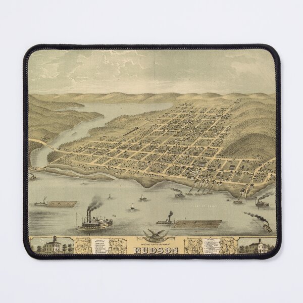 Item preview, Hudson, Wisconsin (1870) designed and sold by allhistory.
