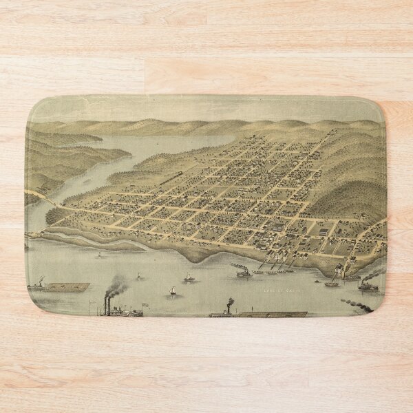 Item preview, Hudson, Wisconsin (1870) designed and sold by allhistory.